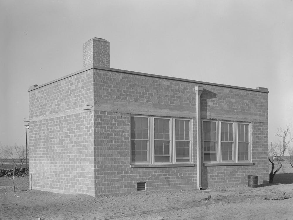 Schoolhouse, El Indio, Texas By Russell Lee