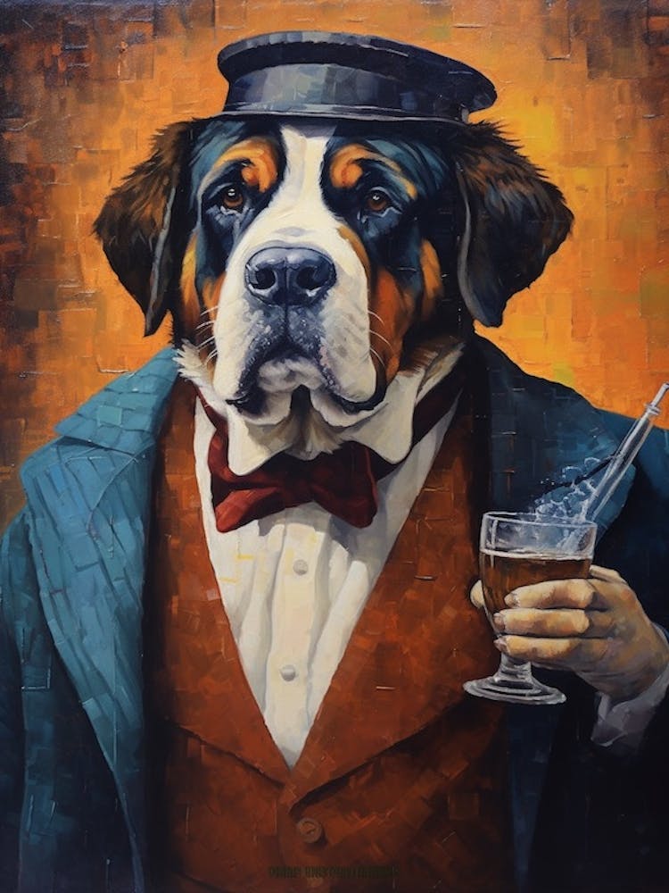 Gangster Dog Saint Bernard