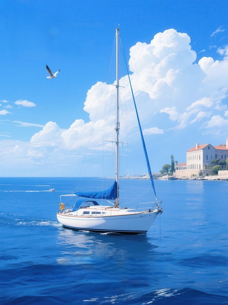 Sailing Boat On The Sea