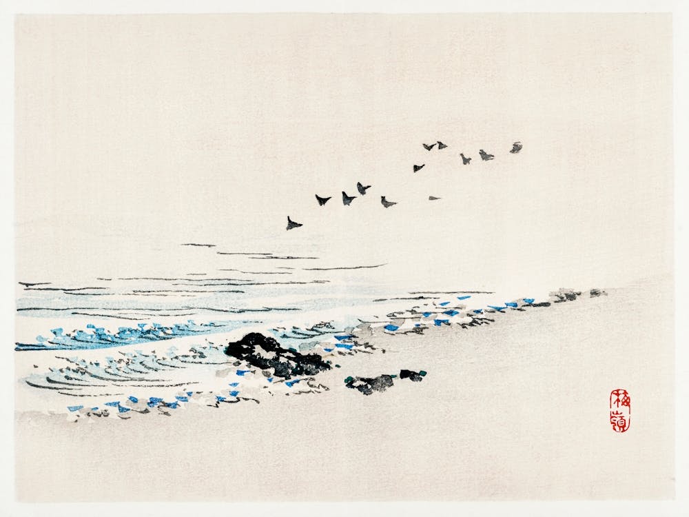 Beach Scenery, Kōno Bairei