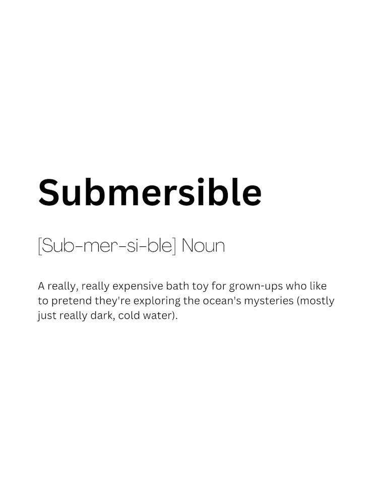 Submersible Definition Meaning