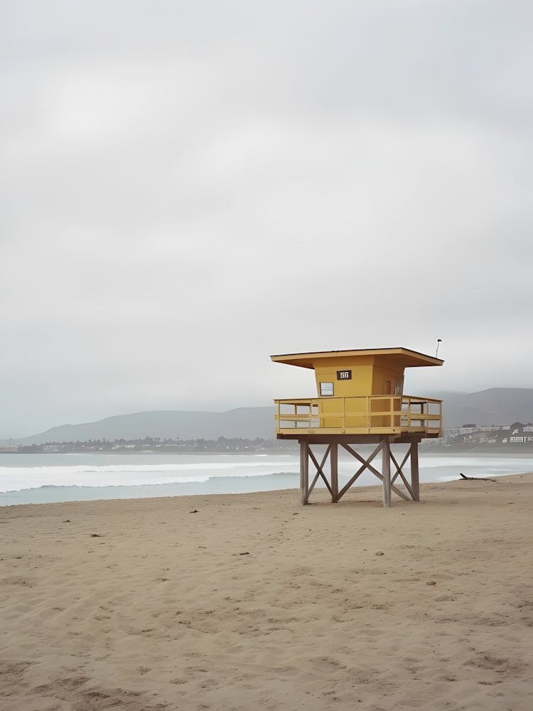 Lifeguard Tower On The Beach
