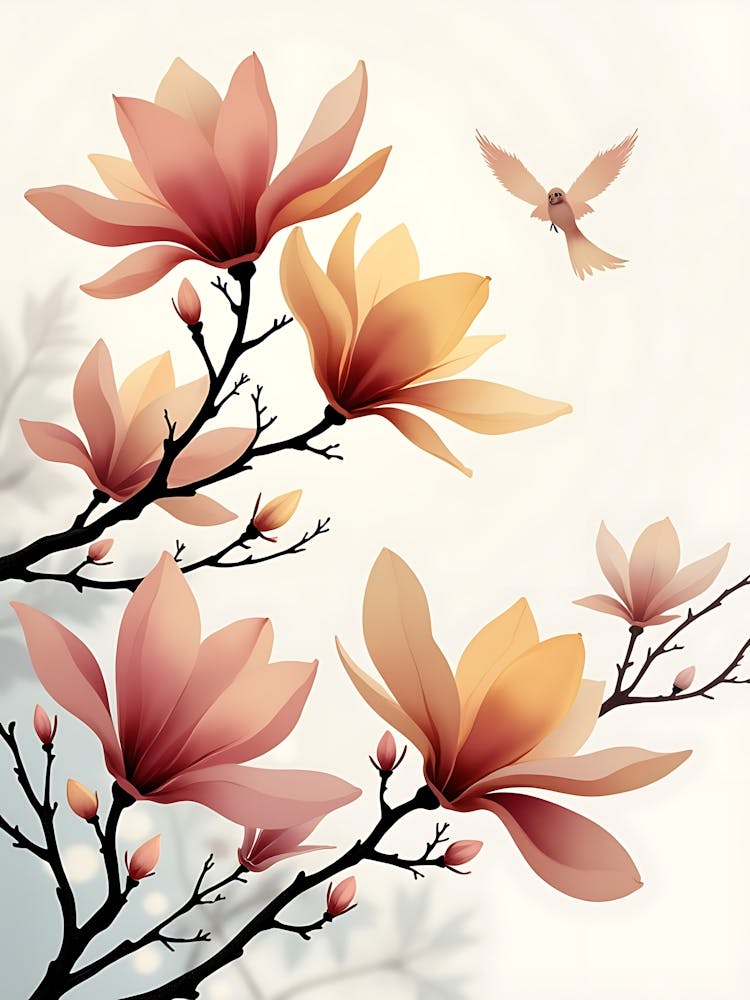 Modern Floral Wall Accent With Nature Aesthetic