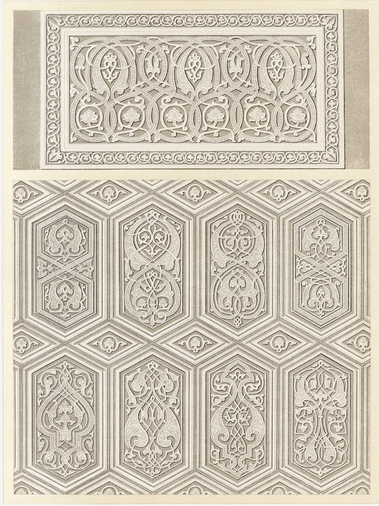 Emile Prisses D’Avennes Pattern, Plate No, 94, La Decoration Arabe