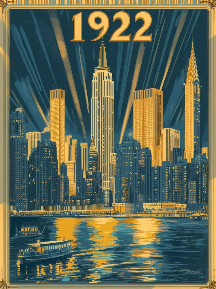 Aihrgdesign A Vintage Travel Poster Of The 1922 New York City 4183b0b0 Cf69 4469 8ca5 539965d7bbec 0