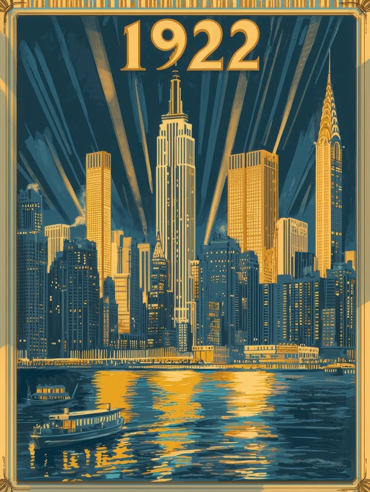 Aihrgdesign A Vintage Travel Poster Of The 1922 New York City 4183b0b0 Cf69 4469 8ca5 539965d7bbec 0