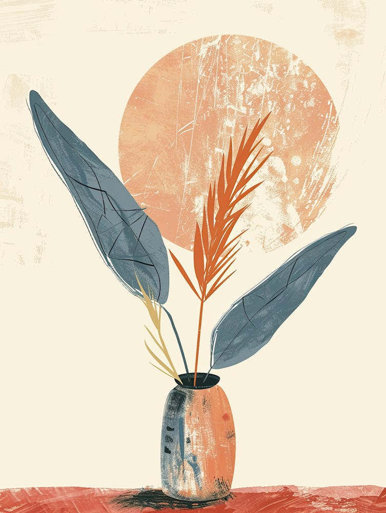 Kaleidoscopic Glow Mid Century Style