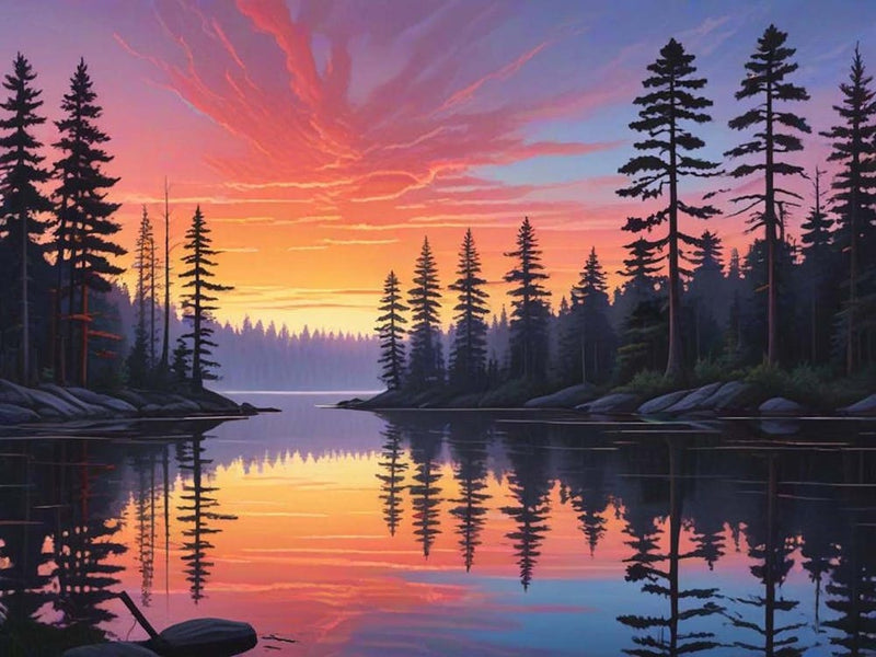 Sunset At The Lake