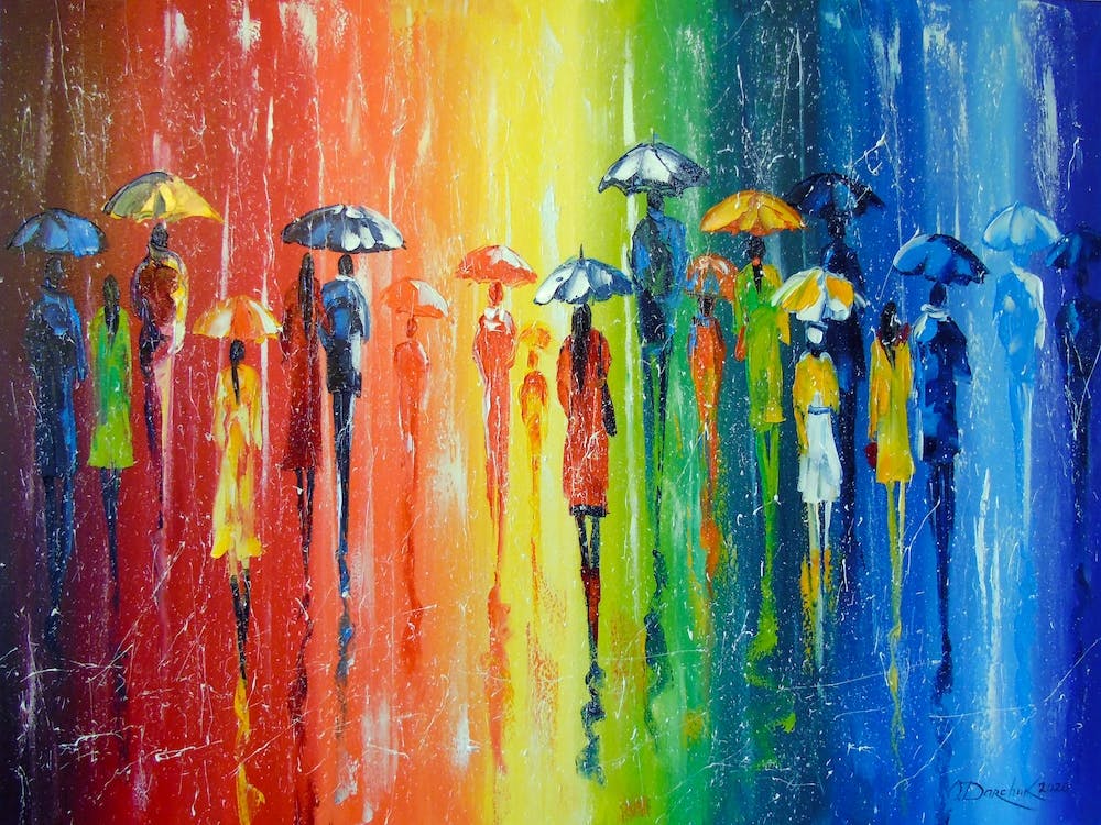 colorful rainy day
