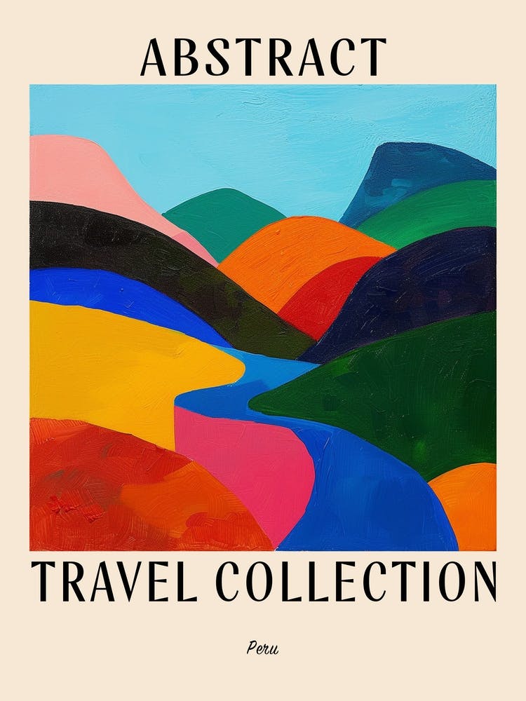 Abstract Travel Collection Poster Peru 3