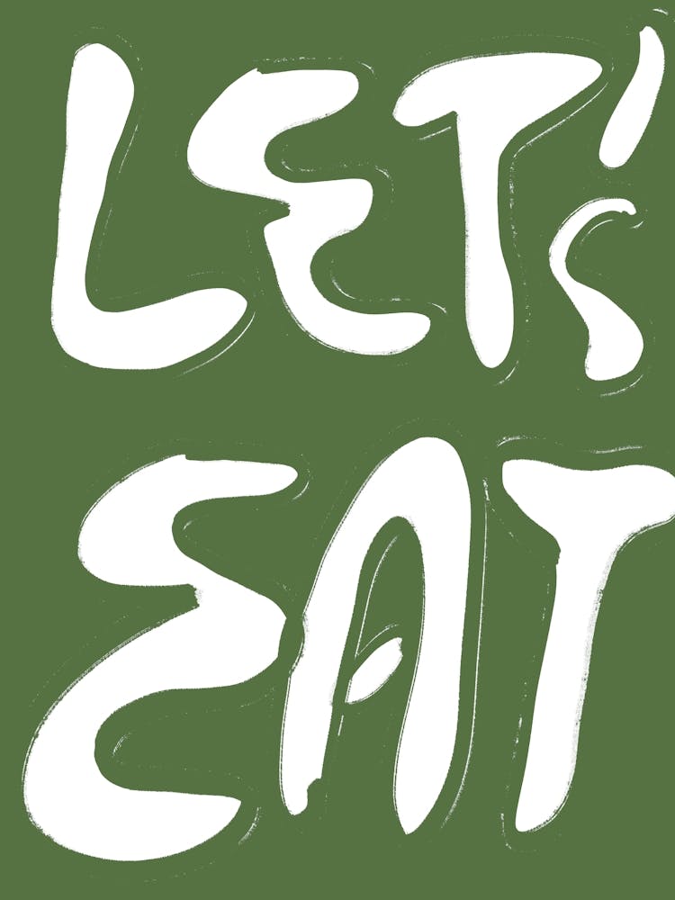 Let'S Eat Kitchen Print