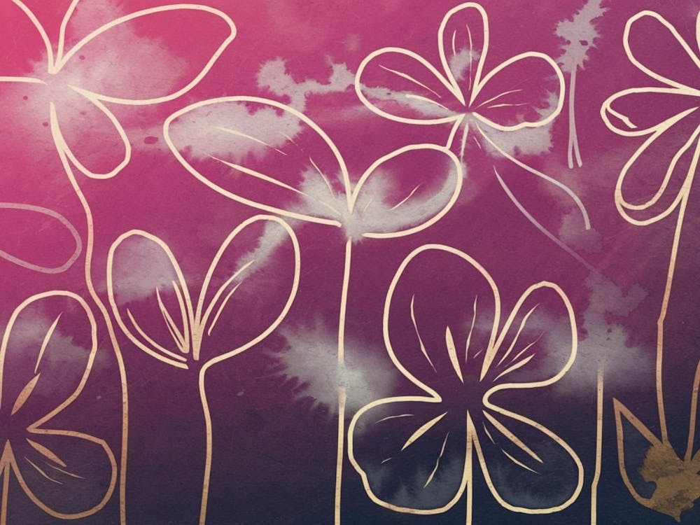 Glossy Flower Pattern Modern Surface Design Texture