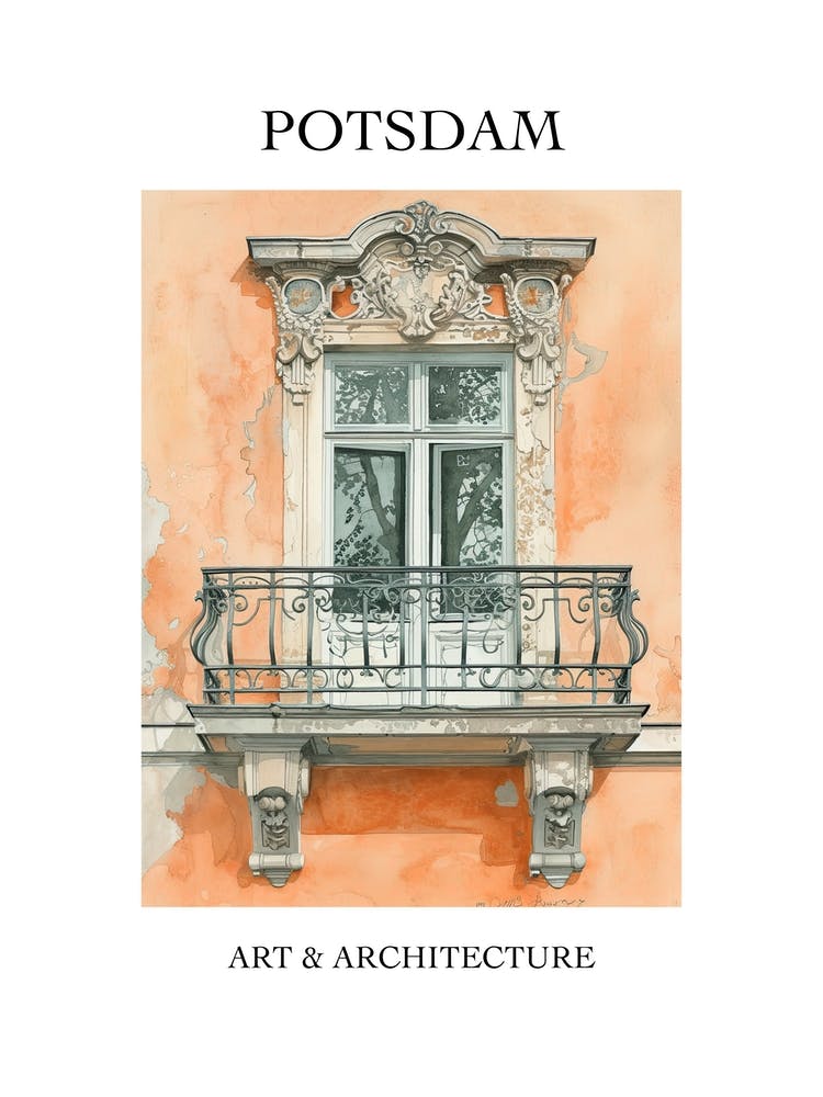 Potsdam Travel And Architecture Poster 1
