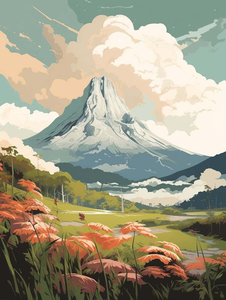 Mount Kinabalu Malaysia Hiking Trail Landscape