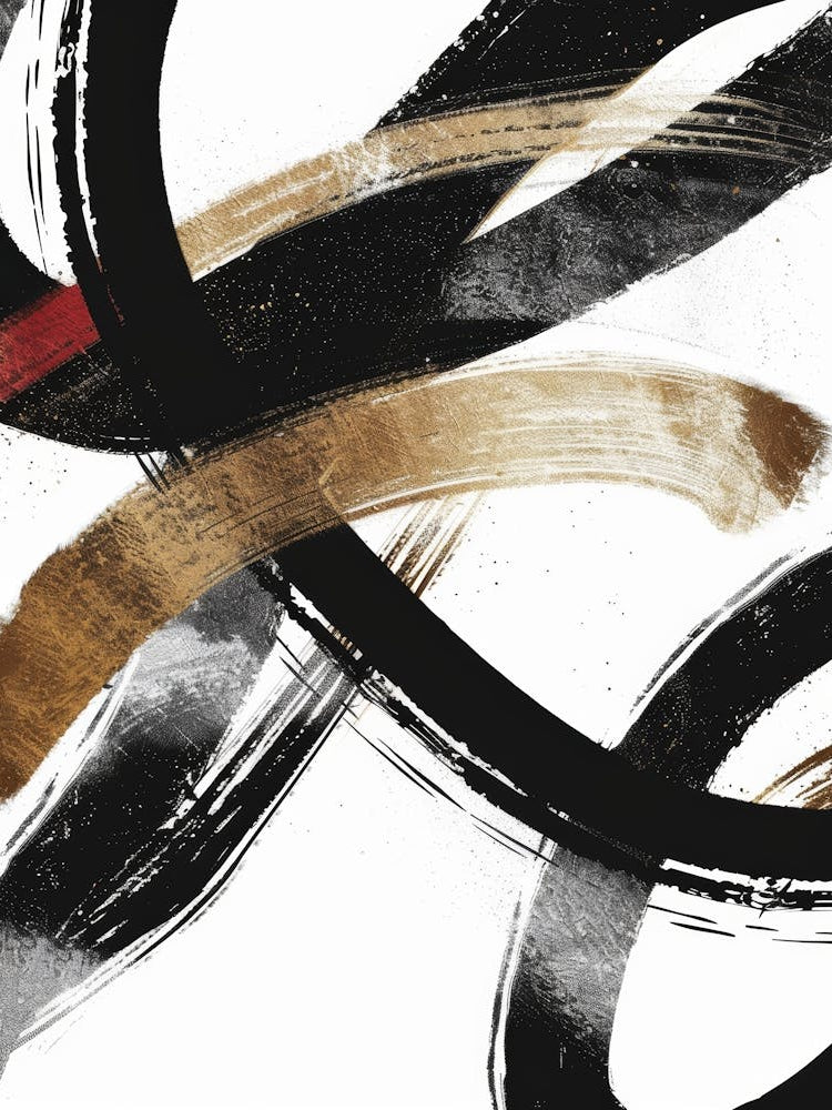 Abstract Brushstrokes Canvas Print 29