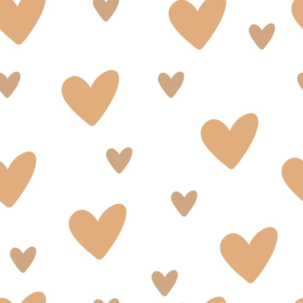 Boho cute heart pattern