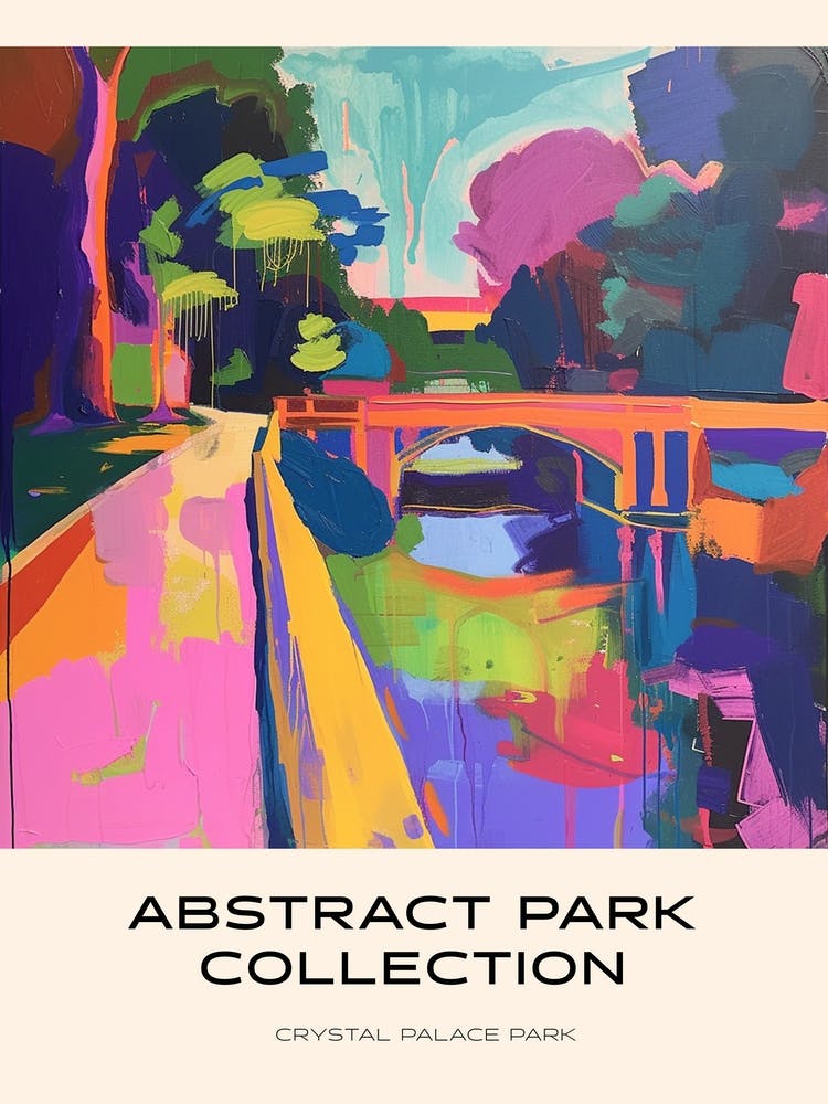 Abstract Park Collection Poster Crystal Palace Park London 3