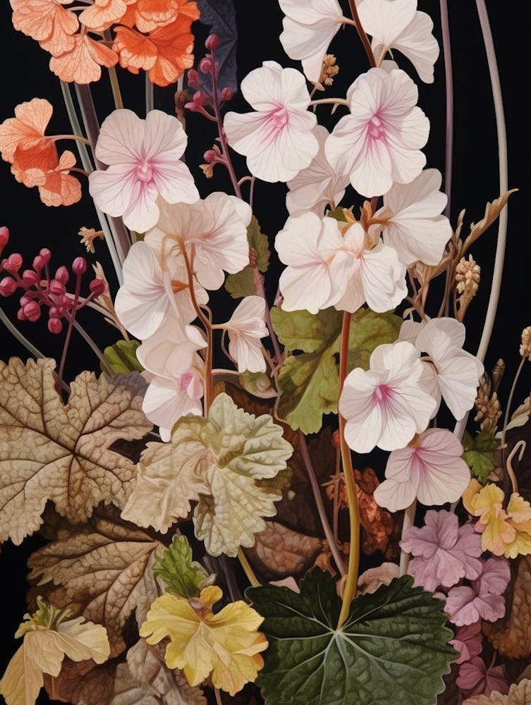 Blumenillustration Purpurglöckchen 3