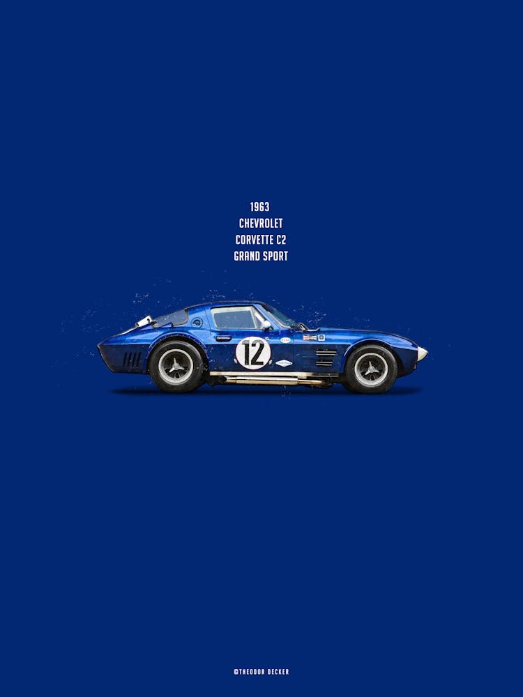 Cars in Colors, Corvette Grand Sport Blue