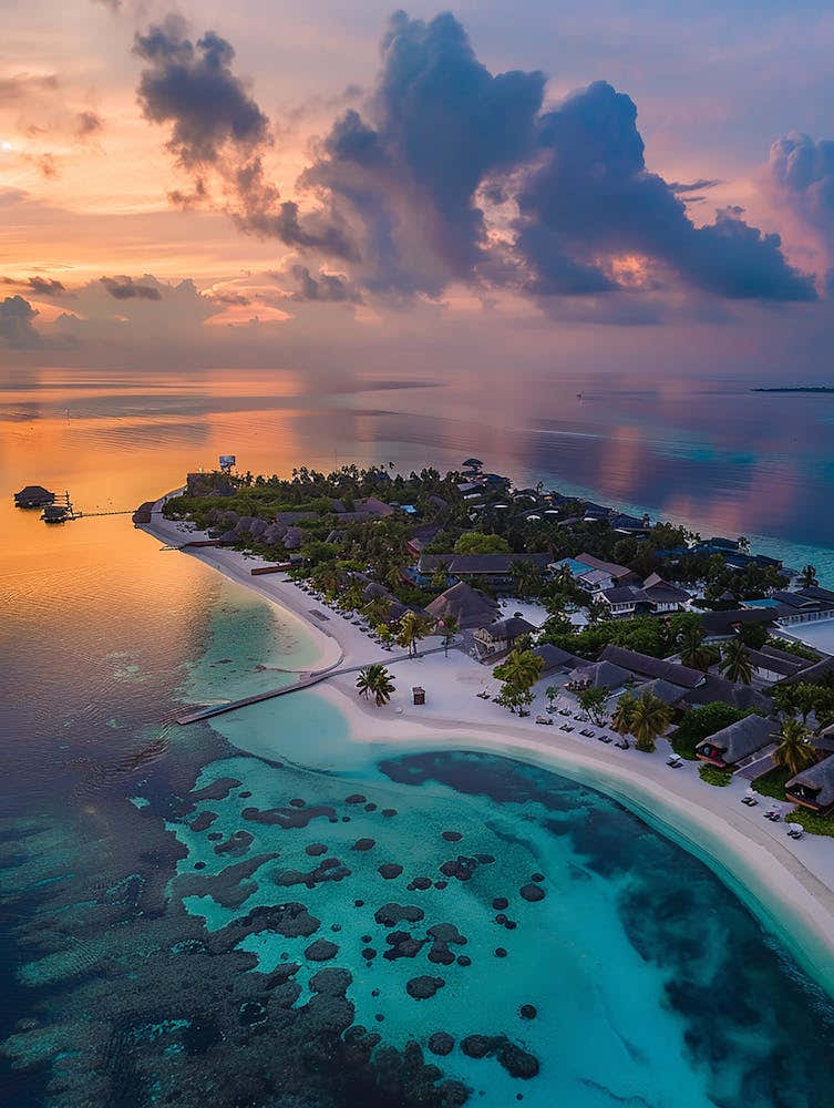 Sunset At Maldives