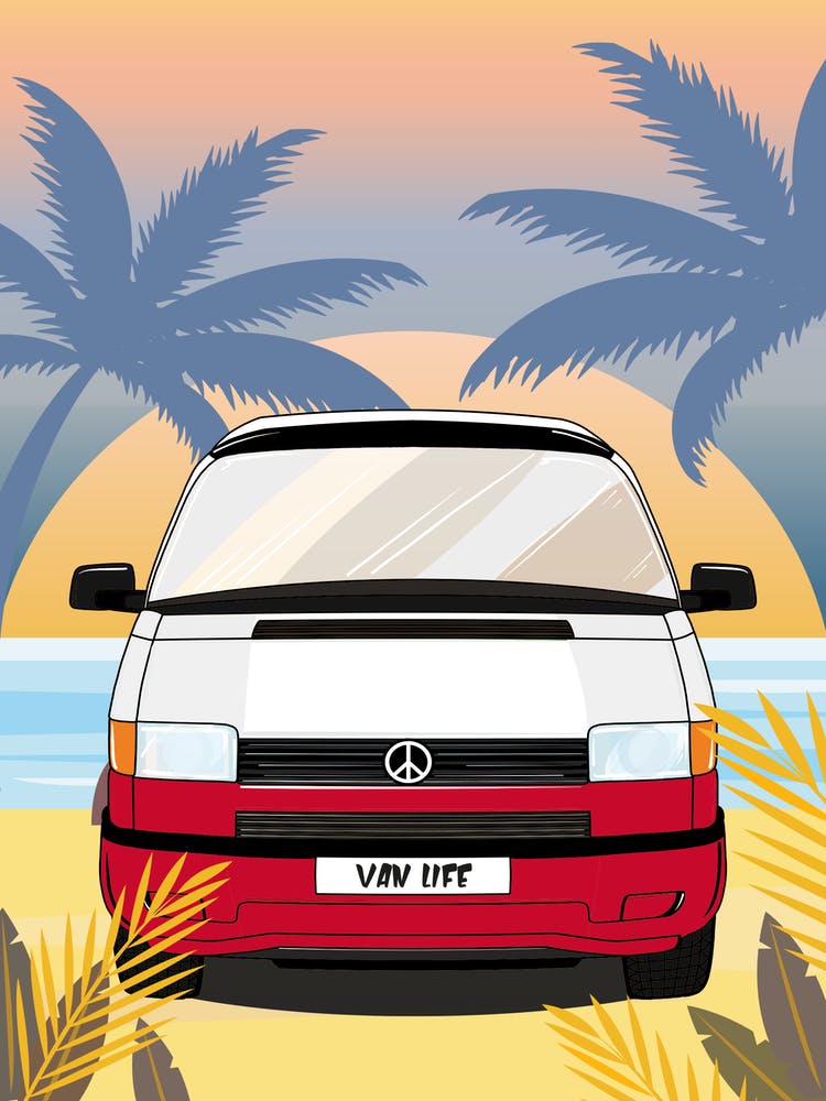 Van Trip On The Beach