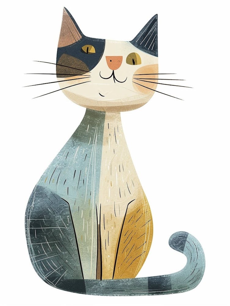 Sokoke Cat Clipart Illustration 1