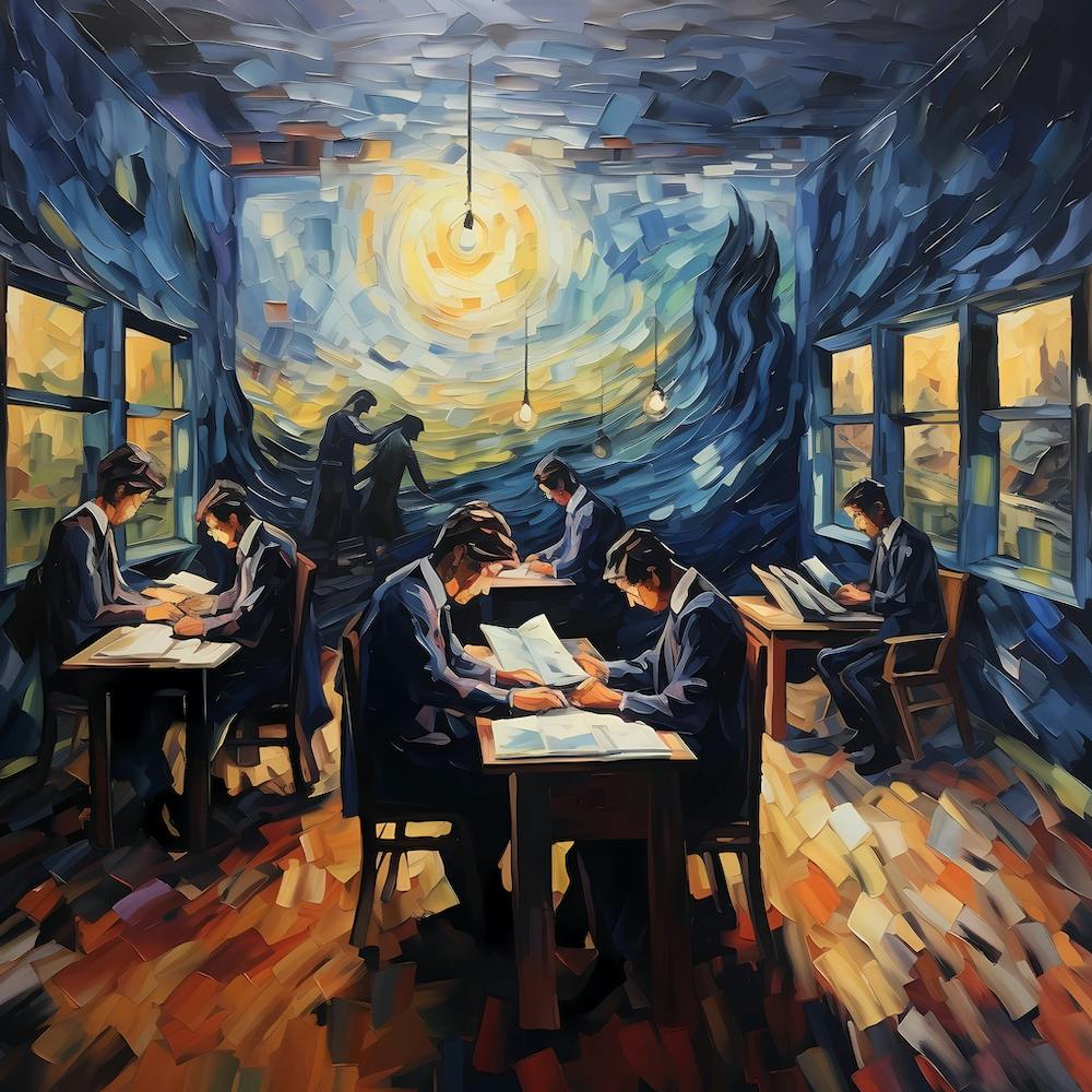 Van Gogh came to the office