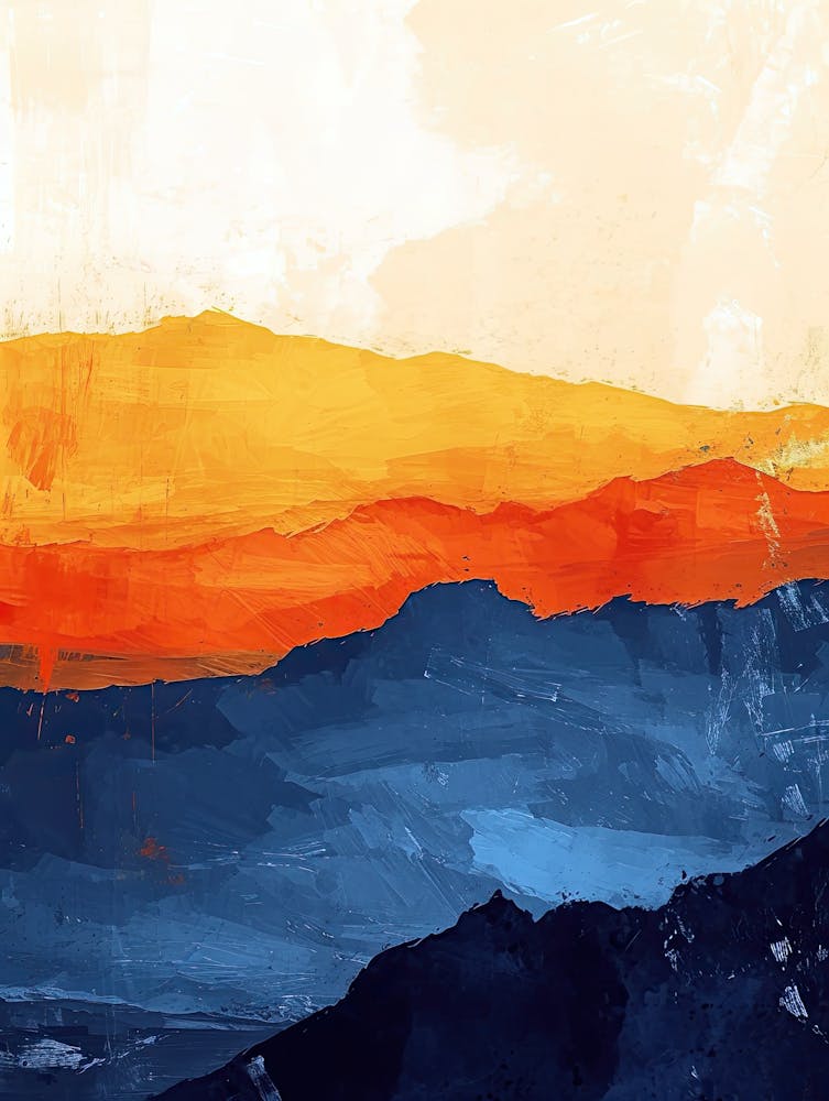 Sunset in a Mountain, Minimalism