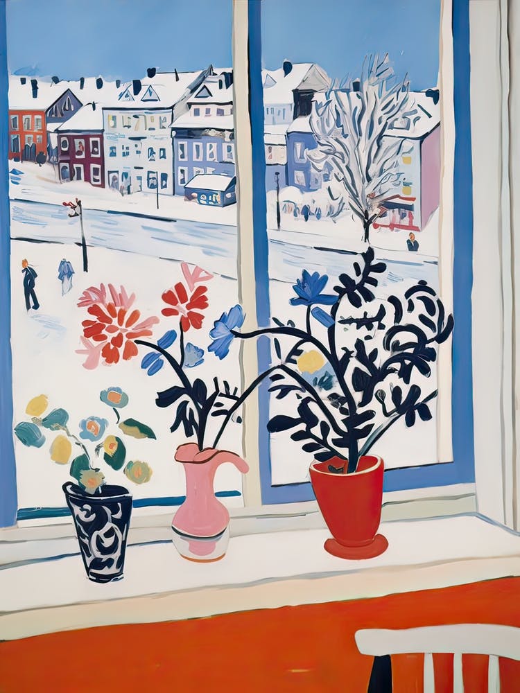 The Windowsill Of Reykjavik   Iceland Snow Inspired By Matisse 2