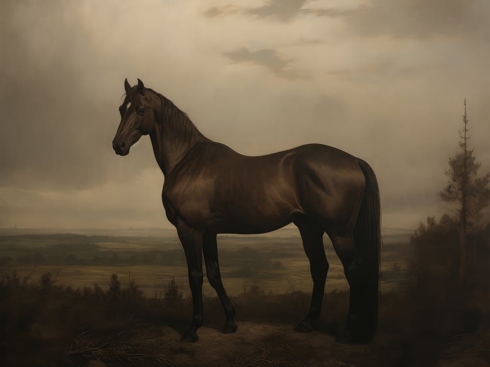 Peinture de Cheval Vintage