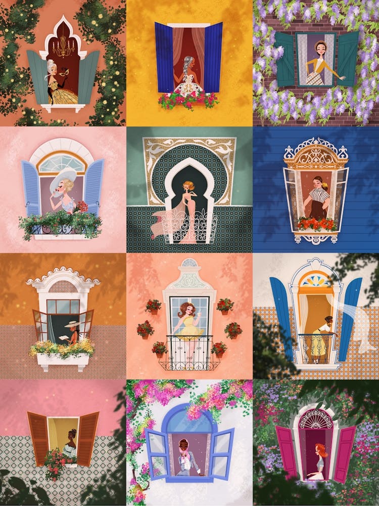 Windows of the World – Art Poster