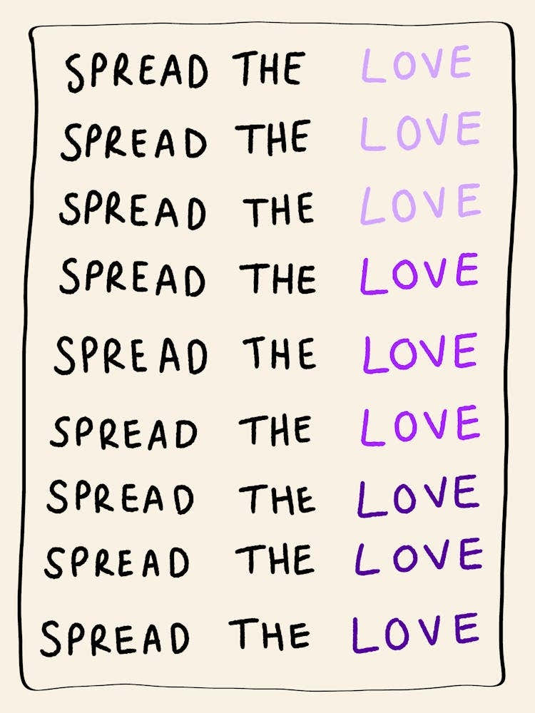 Spread the Love Purple