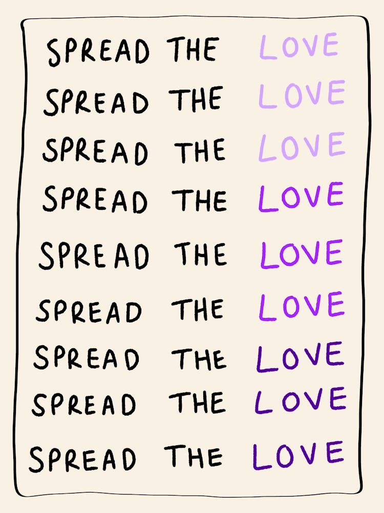 Spread the Love Purple