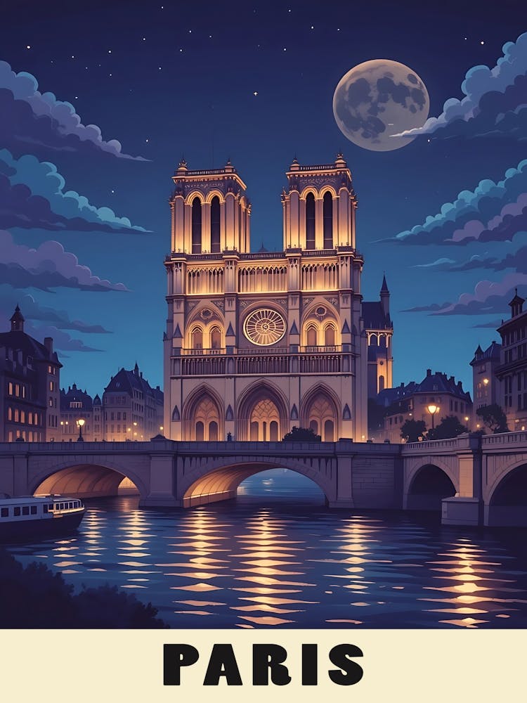 Paris Vintage Travel Poster 4