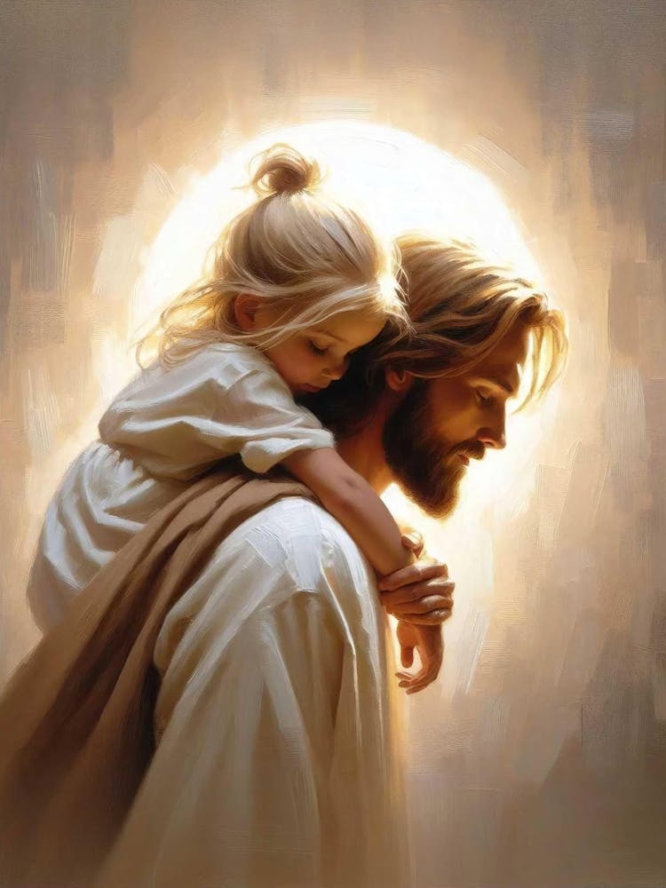 A Friend And Saviour, Christian Art, Picture Jesus And Girl, Jesus Christ Painting, Lds Wall Art, Bible Painting, Christian Printable Art