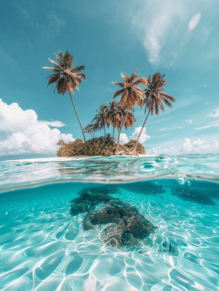 Underwater Tropical Island