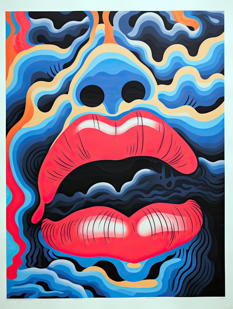 Pulsing Cosmos Cosmic Fluid Surrealism 1