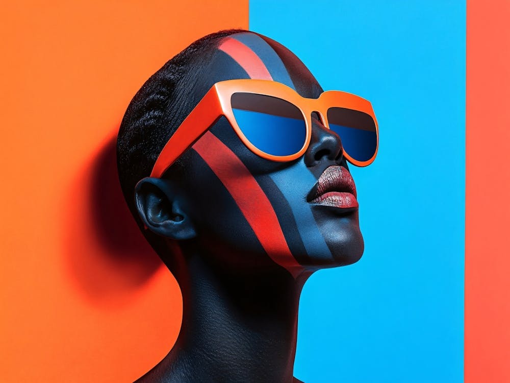 Portrait Of A Woman Wearing Sunglasses 2