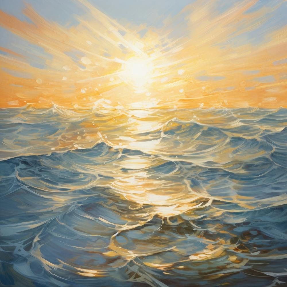 Sunset Over The Ocean 14