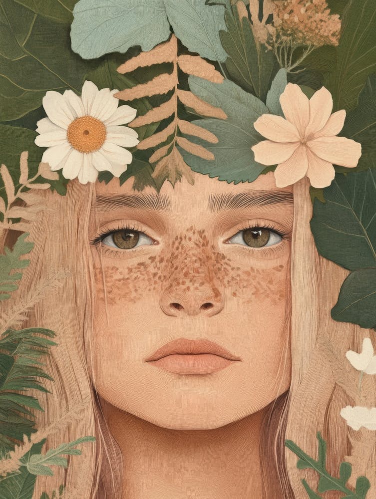 Girl With Flowers 25