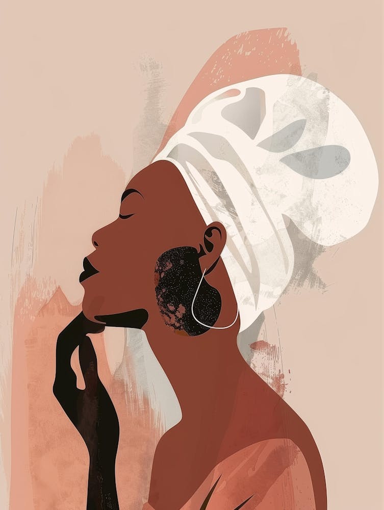 African Woman In A Turban 32