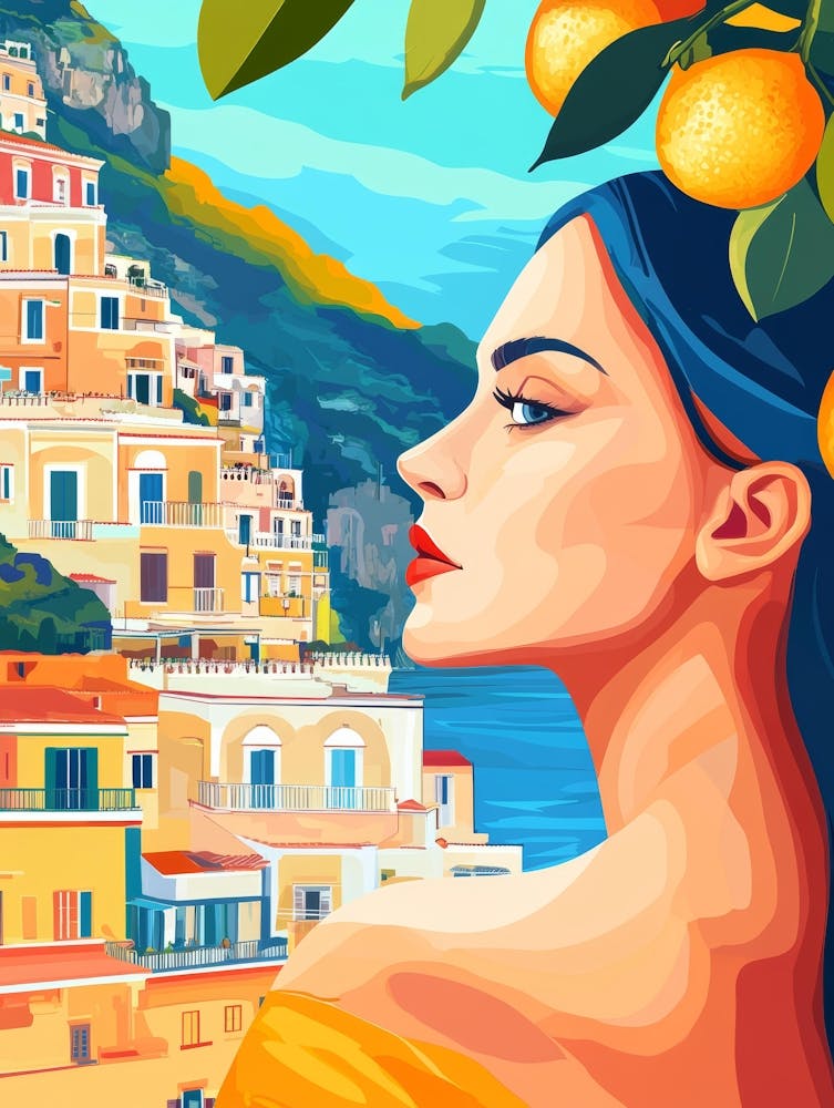 Positano Painting
