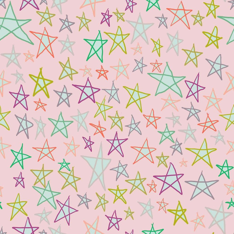 Stars On A Pink Background
