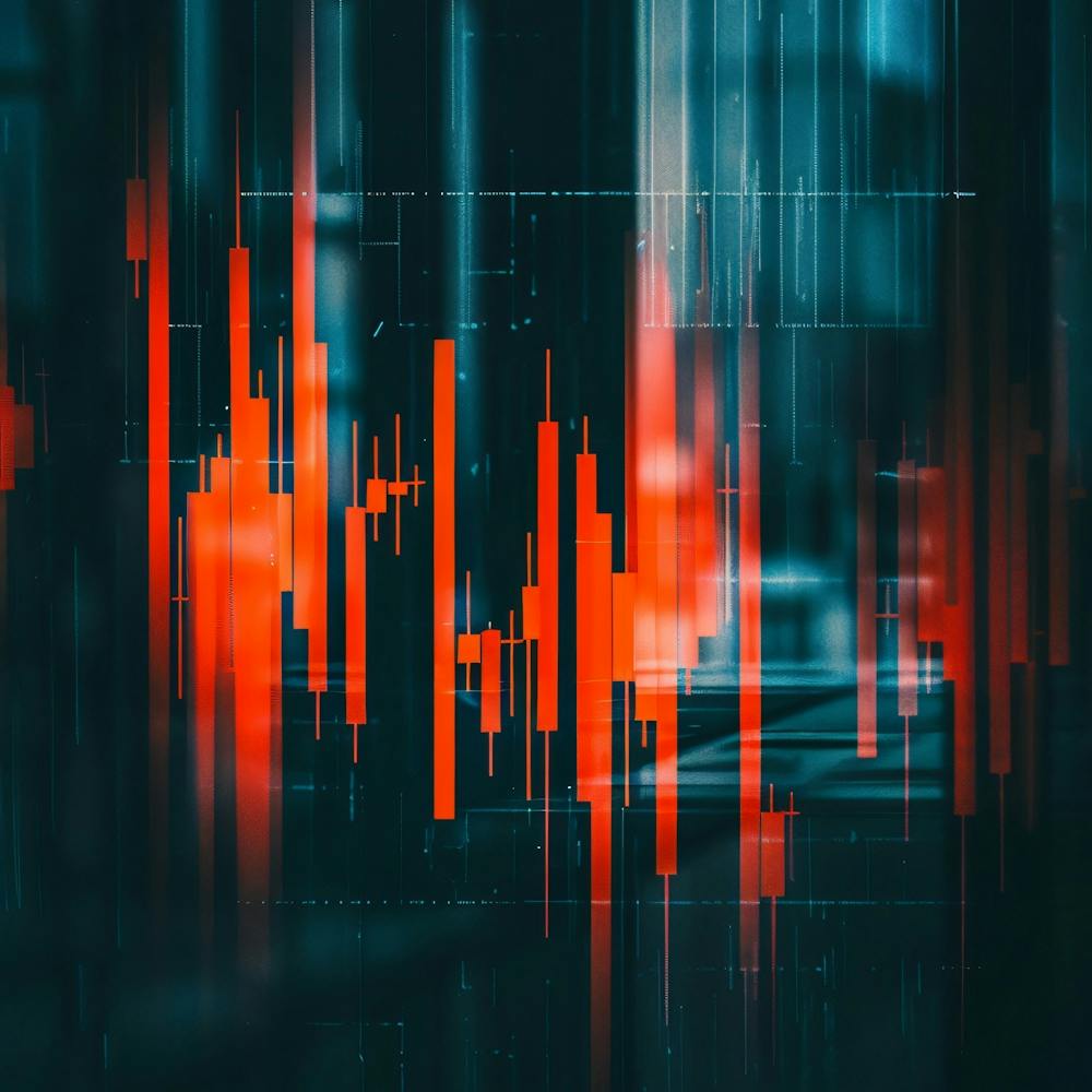 Abstract Stock Market Chart