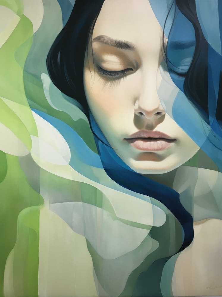 Woman With Blue Eyes 1