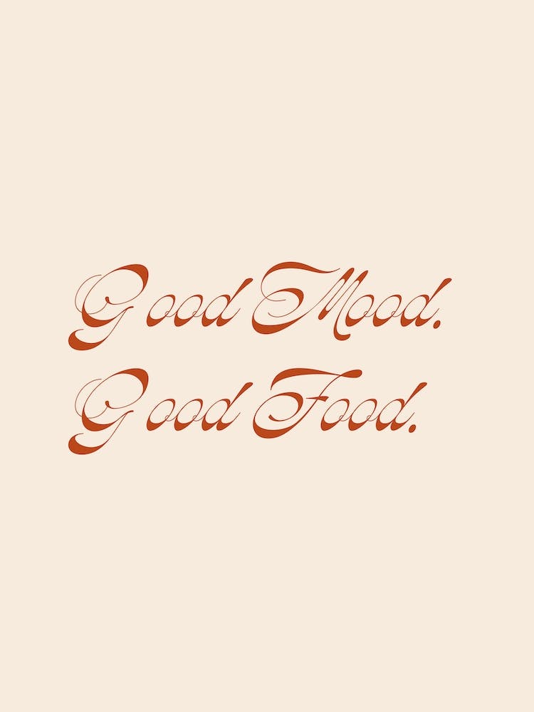 Good Food Good Mood Script