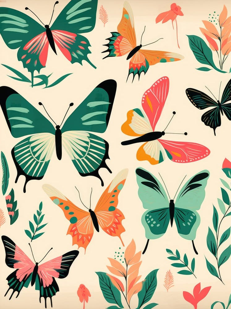 Butterflies In The Garden