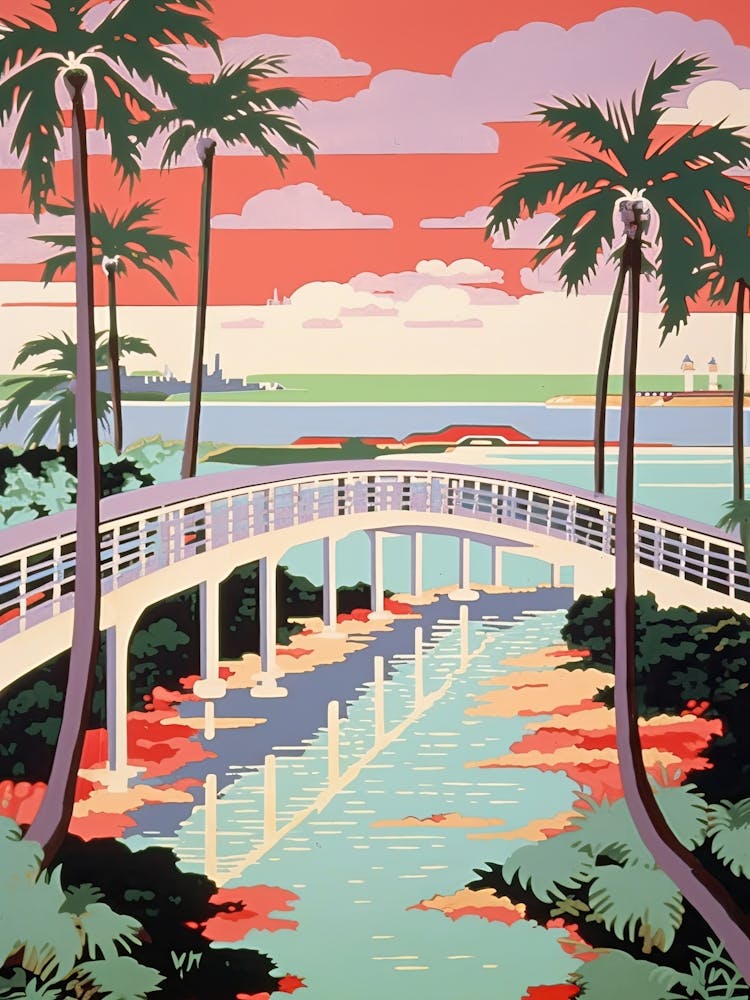 Seven Mile Bridge, Florida, United States, Colourful 4