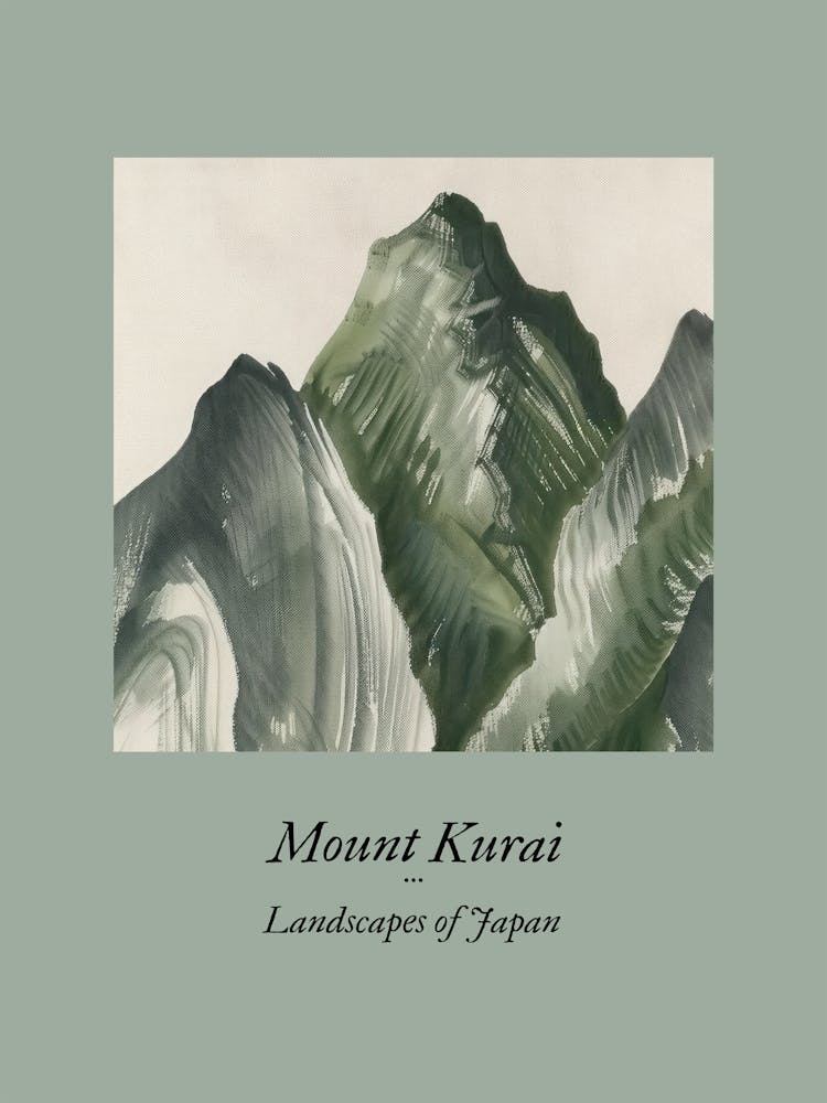 Landscapes Of Japan Mount Kurai 81