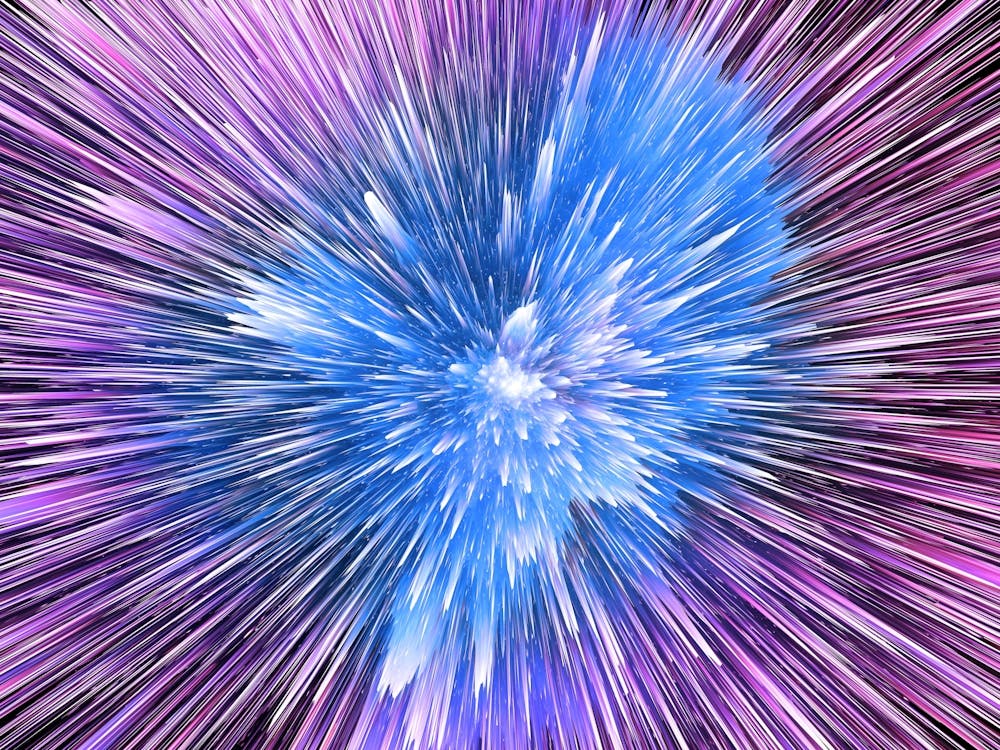 Space Neon Explosion #2 - space neon poster, synthwave poster